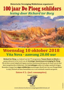 Woensdag 10 oktober lezing De Ploeg