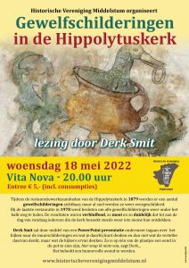 Woensdag 18 mei Lezing Derk Smit over de gewelfschilderingen in de Hippolytuskerk